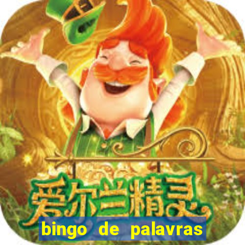 bingo de palavras 3 ano